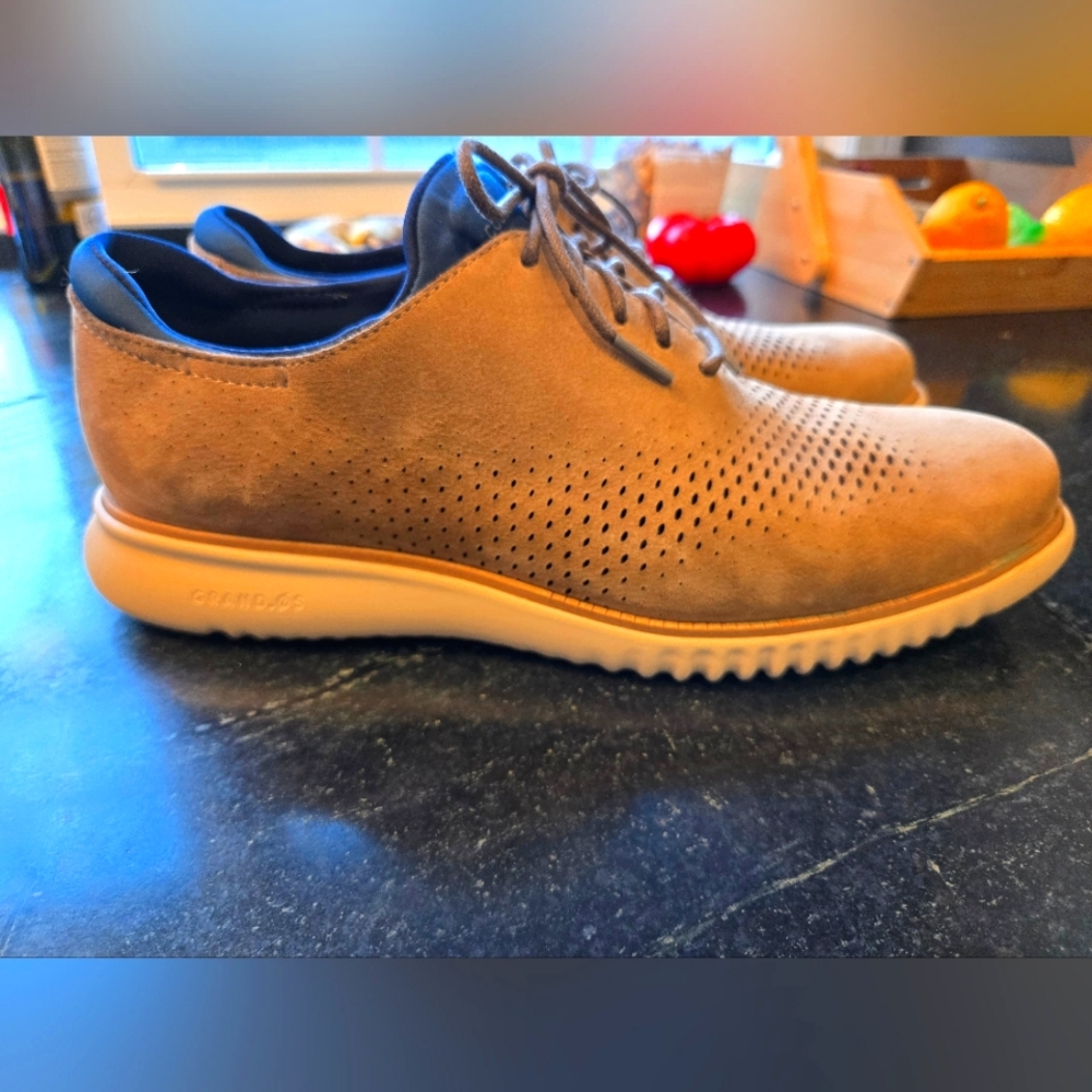 Cole Haan ZEROGRAND Tan Suede Shoes
